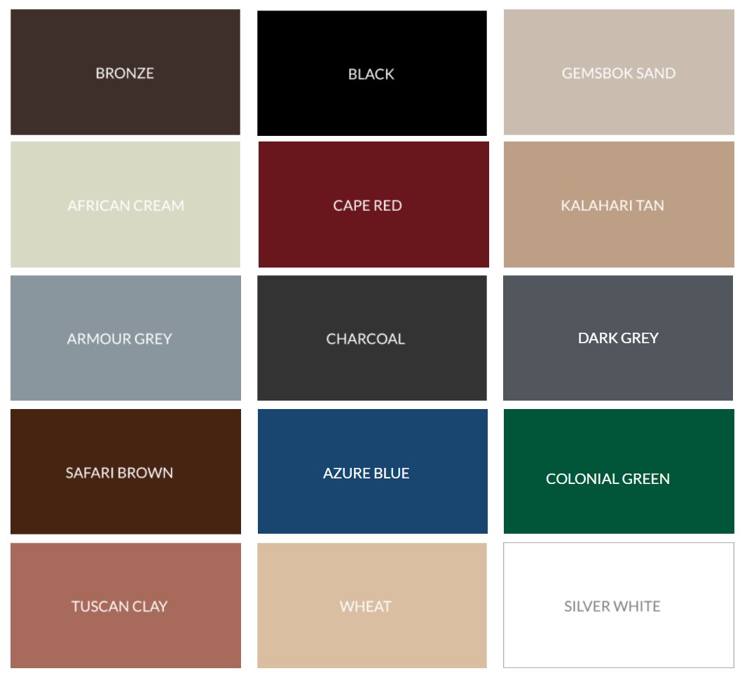 Colorlume available color options